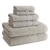 Kassatex Hammam Turkish Towels | 650 GSM Combed Aegean Cotton | Waffle-Terry Weave