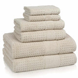 Kassatex Hammam Turkish Towels | 650 GSM Combed Aegean Cotton | Waffle-Terry Weave