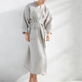 Kassatex Hotel Kimono Waffle Robe | 100% Cotton Waffle Weave | Lightweight Kimono Cut