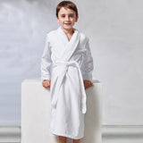 Kassatex Kids Spa Robe | Microfiber with Fleece Lining | Toddler to Size 10-12