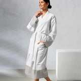 Kassatex Peshtemal Turkish Robe | 100% Turkish Cotton | Lightweight Quick-Dry Sauna Robe