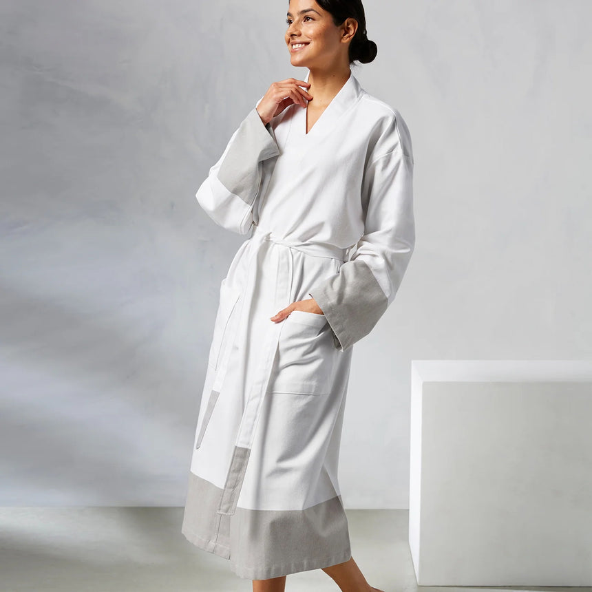 Kassatex Peshtemal Turkish Robe | 100% Turkish Cotton | Lightweight Quick-Dry Sauna Robe