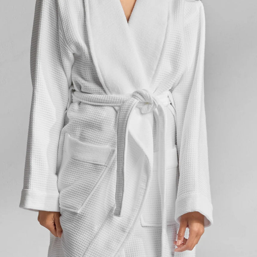Kassatex Sakura Waffle-Terry Robe | 100% Cotton Waffle Terry | One Size Unisex