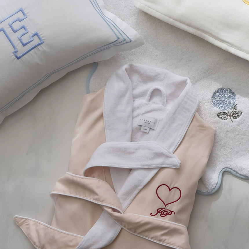 Kassatex Spa Luxury Robe | Microfiber Exterior with Cotton Terry Lining | Four Colorways