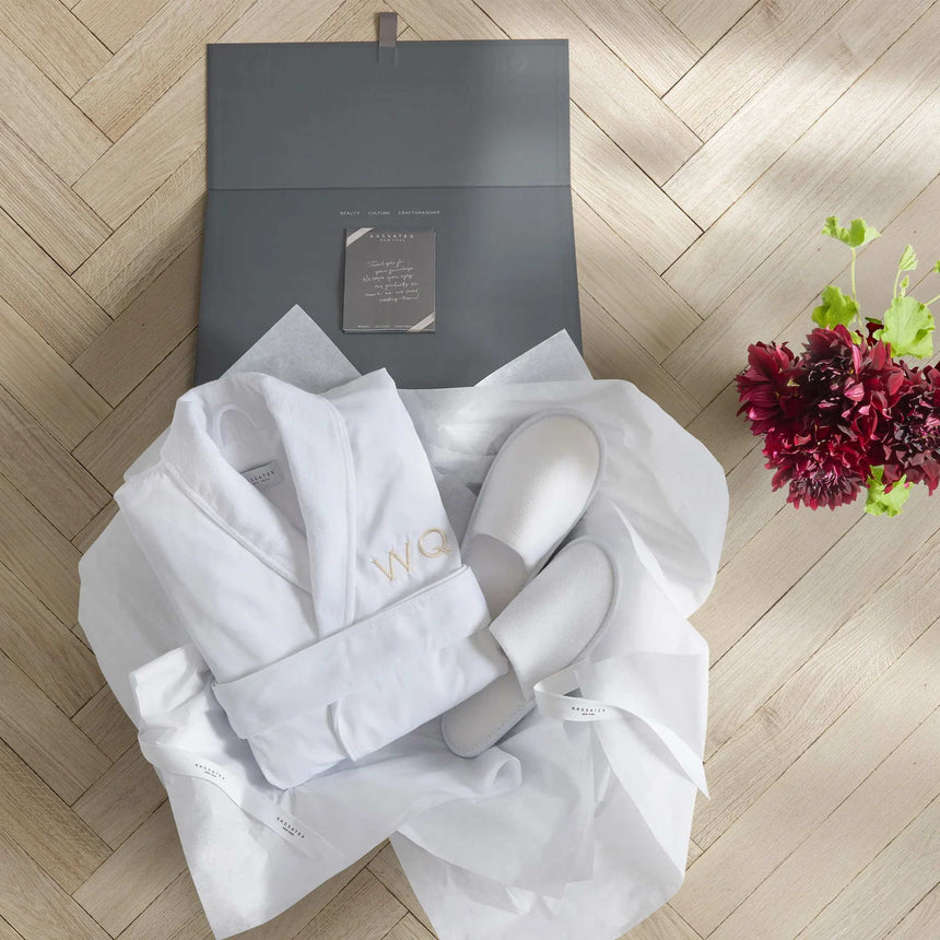 Kassatex Spa Luxury Robe | Microfiber Exterior with Cotton Terry Lining | Four Colorways