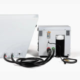 Quick-connect hoses running from the back of the Revive Acrylic Plunge to its chiller