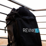 Revive backpack storage bag for carrying the deflated Inflatable Barrel Plunge