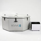 Revive rendering of the Inflatable Party Plunge with its clip-on cover and external chiller