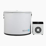 Revive Inflatable Pod Plunge with insulated cover and compact 0.3 HP chiller