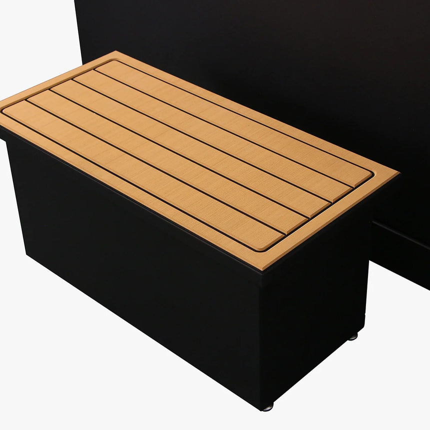Revive Luxury Plunge matching step with tan decking top