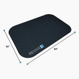 Revive Padded Protective Mat dimension graphic labeled 55 in. and 84 in.