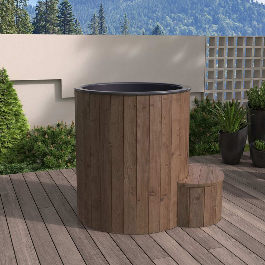SaunaLife S1 1-Person Cold & Hot Immersion Tub with Water Chiller