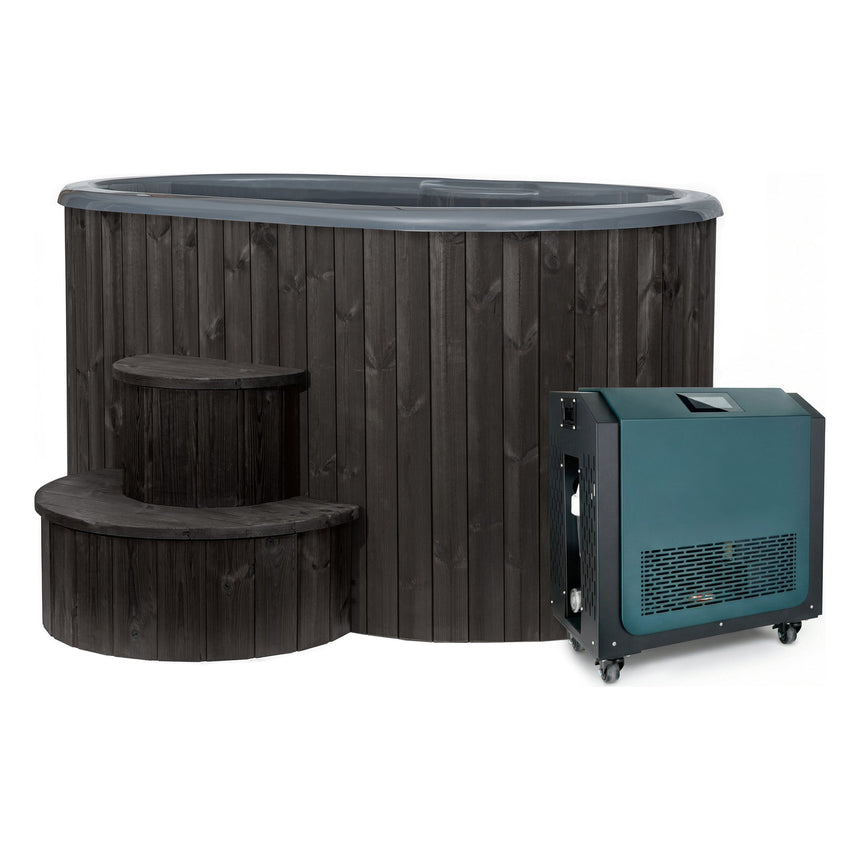 SaunaLife S2 2-Person Cold & Hot Immersion Tub with Water Chiller