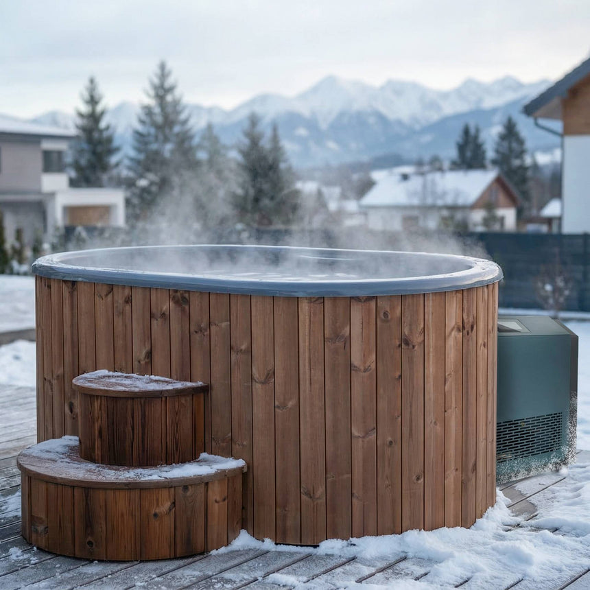SaunaLife S2 2-Person Cold & Hot Immersion Tub with Water Chiller