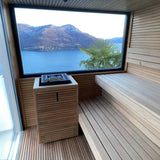 Auroom Arti 91×111 Outdoor Sauna | 5-Person Cabin with Front Terrace
