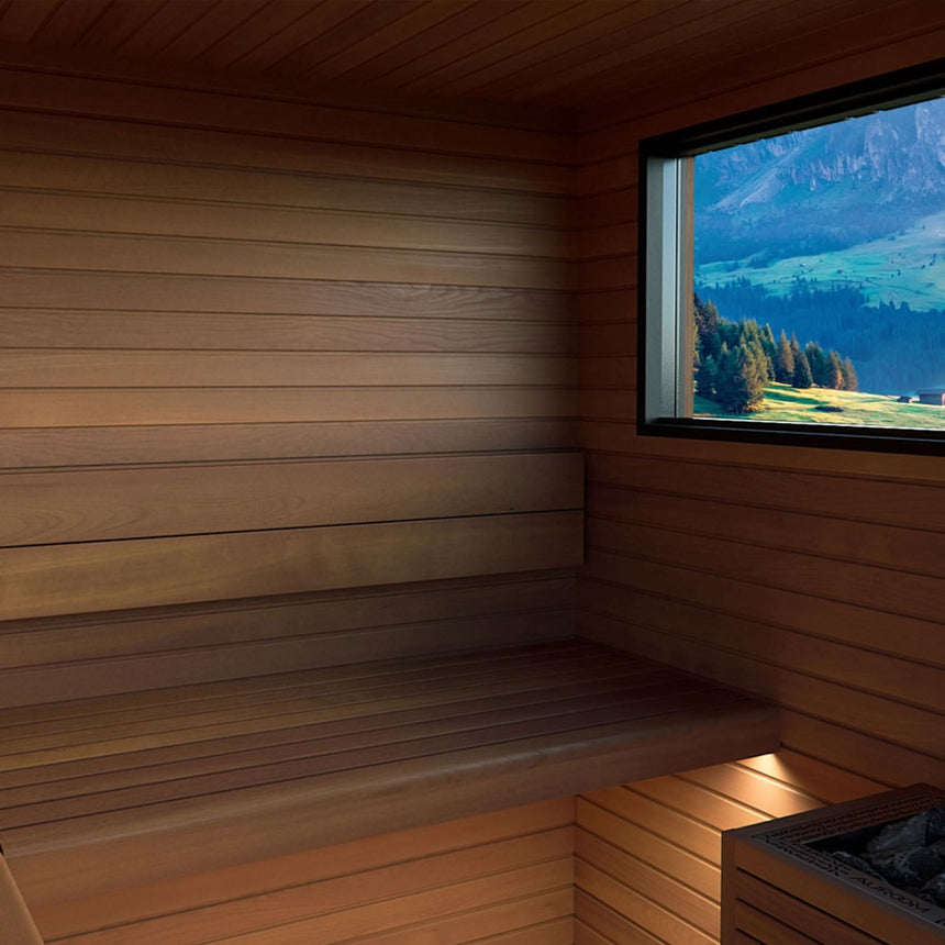 Auroom Garda 90×90 Outdoor Sauna | 6-Person Fully Assembled Cabin