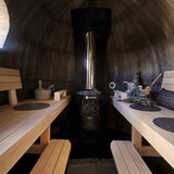 Iglucraft Double Iglusauna Wood Fired 6-Person Outdoor Sauna