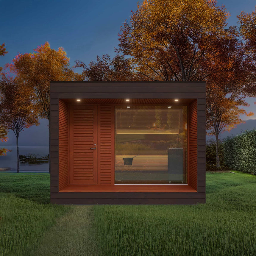 Auroom Natura Outdoor Sauna | 5-Person Cabin with Changing Room