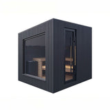 Auroom Terra 102×87 Outdoor Sauna | 5-Person Fully Assembled Cabin