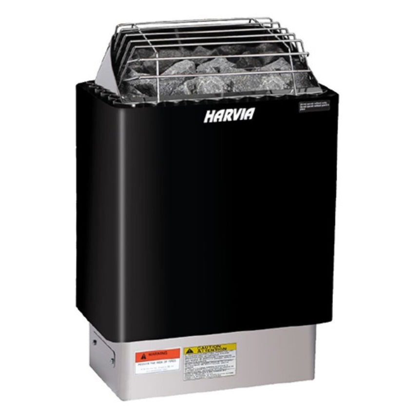 Harvia KIP80W 8kW Electric Sauna Heater with External Controls | Black