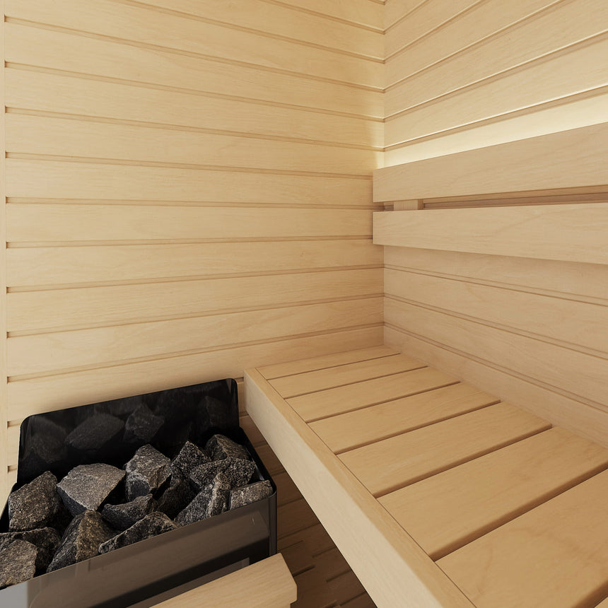 Auroom Cala Mini Indoor Sauna Kit | 1-Person Traditional Finnish Sauna