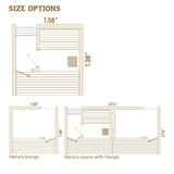 Auroom Natura Outdoor Sauna | 5-Person Cabin with Changing Room