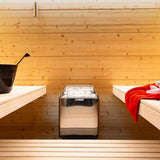 Harvia KIP80W 8kW Electric Sauna Heater with External Controls | Stainless Steel