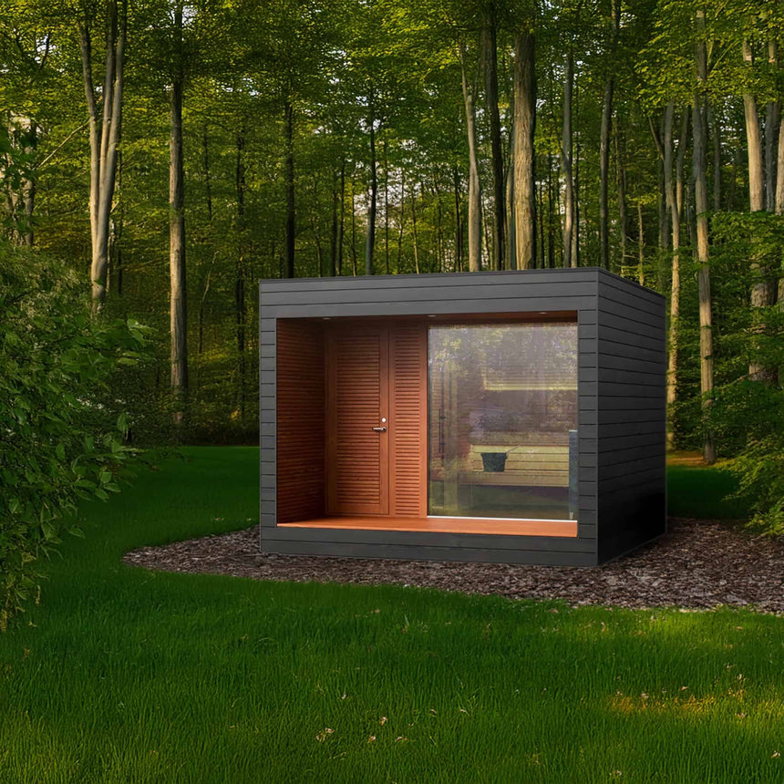 Auroom Natura Outdoor Sauna | 5-Person Cabin with Changing Room