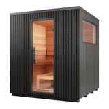 Auroom Garda 90×90 Outdoor Sauna | 6-Person Fully Assembled Cabin