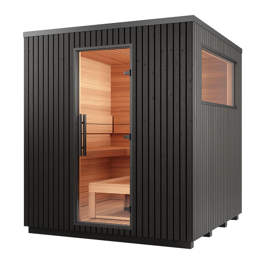 Auroom Garda 90×90 Outdoor Sauna | 6-Person Fully Assembled Cabin