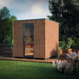 Auroom Garda 90×90 Outdoor Sauna | 6-Person Fully Assembled Cabin