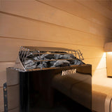 Harvia KIP80W 8kW Electric Sauna Heater with External Controls | Black