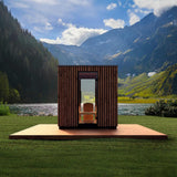 Auroom Garda 90×90 Outdoor Sauna | 6-Person Fully Assembled Cabin