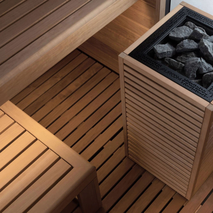 Auroom Garda 90×90 Outdoor Sauna | 6-Person Fully Assembled Cabin