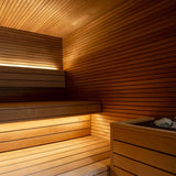 Auroom Arti 91×111 Outdoor Sauna | 5-Person Cabin with Front Terrace