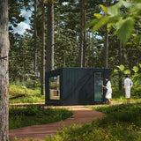 Auroom Terra 151×87 Outdoor Sauna | 6-Person Cabin with Changing Room