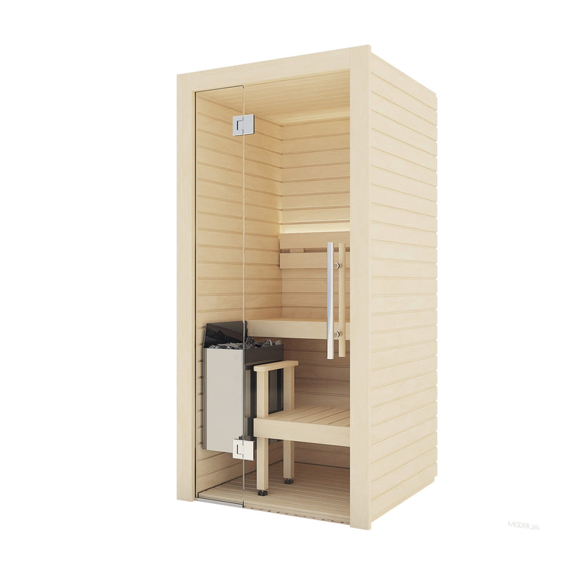 Auroom Cala Mini Indoor Sauna Kit | 1-Person Traditional Finnish Sauna