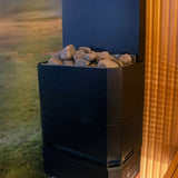 Saunum AIR 5 4.8kW Electric Sauna Heater with Climate Equalizer | Nordic Black