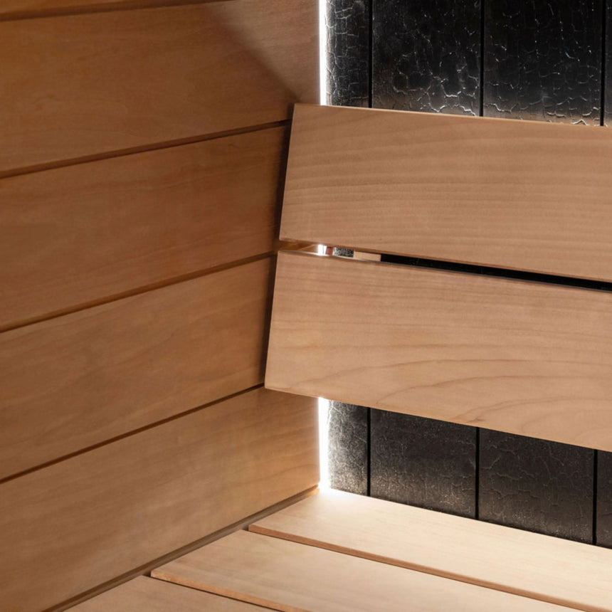 Auroom Vulcana 59×79 Indoor Sauna Kit | 3-Person Modern Finnish Sauna