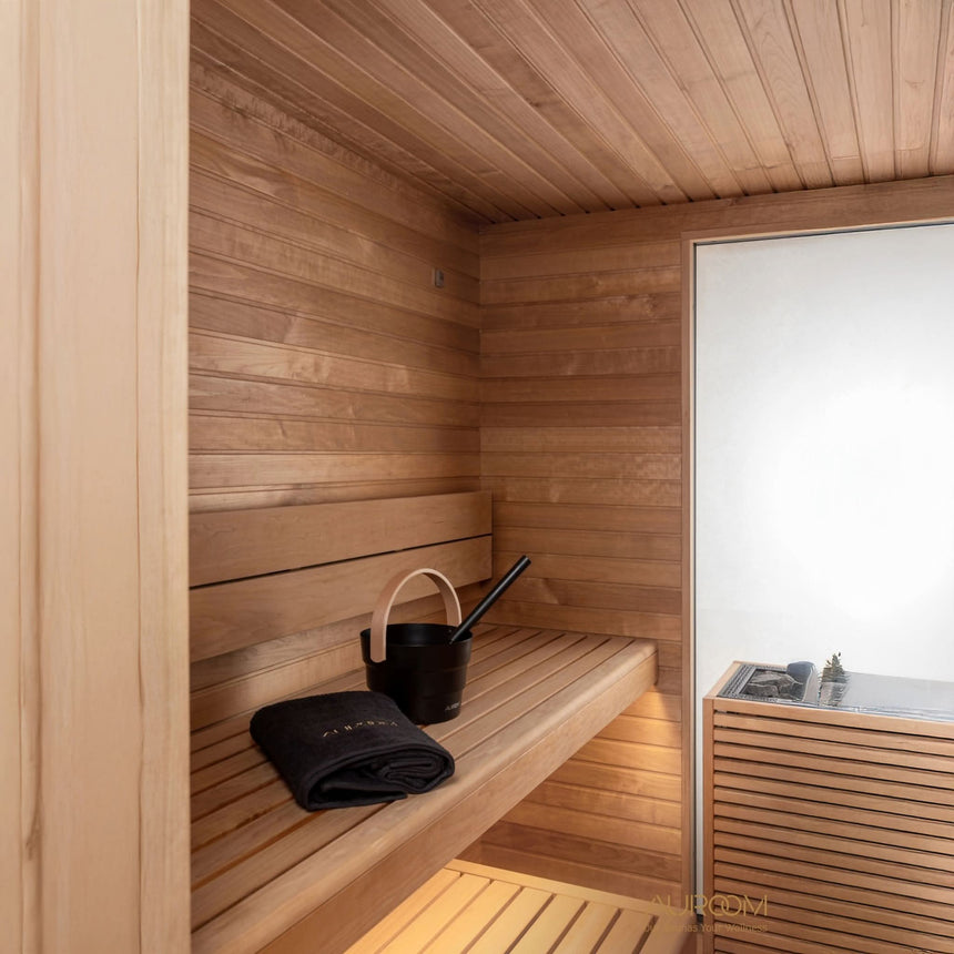 Auroom Garda 90×90 Outdoor Sauna | 6-Person Fully Assembled Cabin