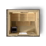 Kohler C2 Outdoor Sauna Kit, Weathered Grey Spruce, Up to 6 Persons