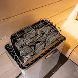 Harvia KIP80W 8kW Electric Sauna Heater with External Controls | Stainless Steel