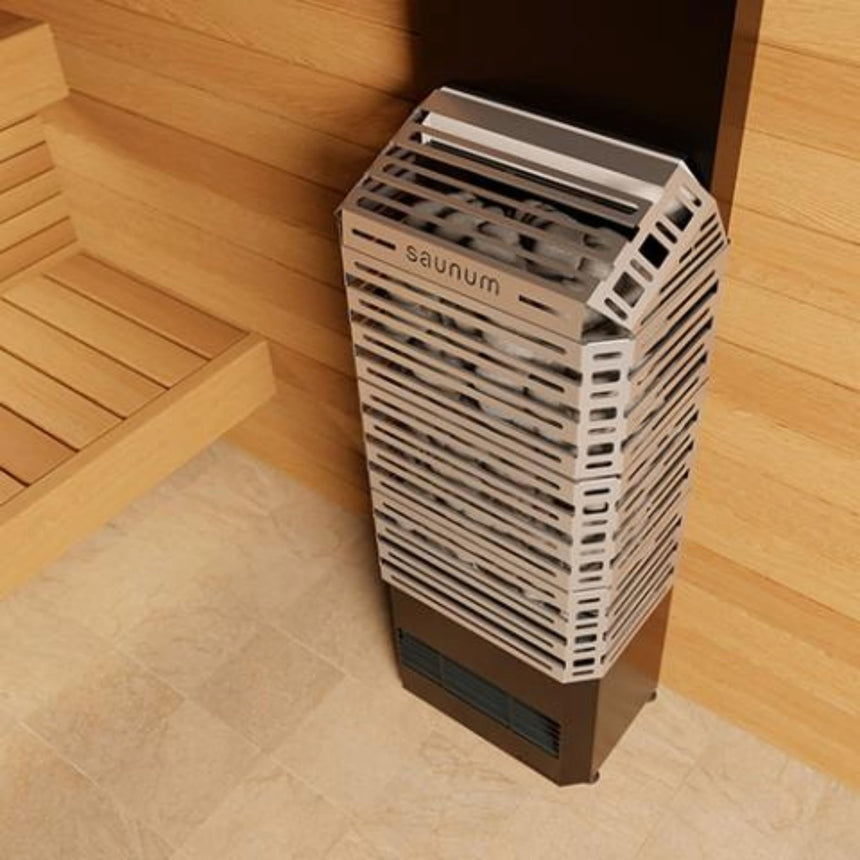 Saunum AIR 7 6.4kW Electric Sauna Heater | Stainless Steel