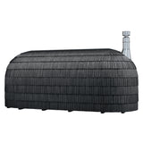 Iglucraft Triple Iglusauna Wood Fired 6-Person Outdoor Sauna