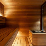 Auroom Arti 91×111 Outdoor Sauna | 5-Person Cabin with Front Terrace