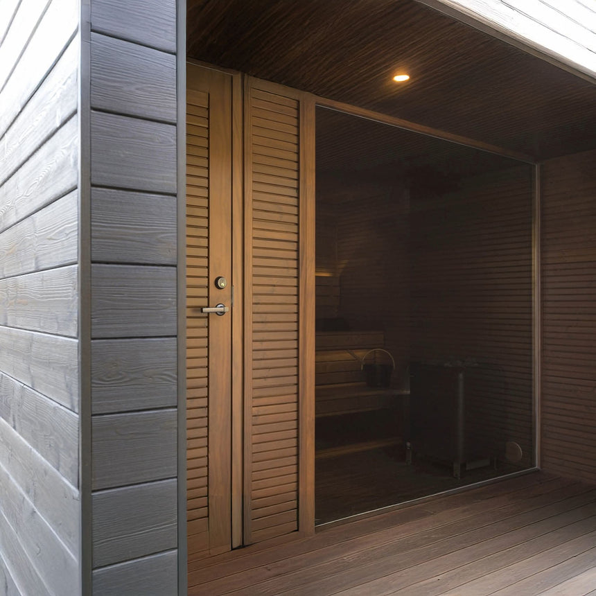 Auroom Natura Outdoor Sauna | 5-Person Cabin with Changing Room