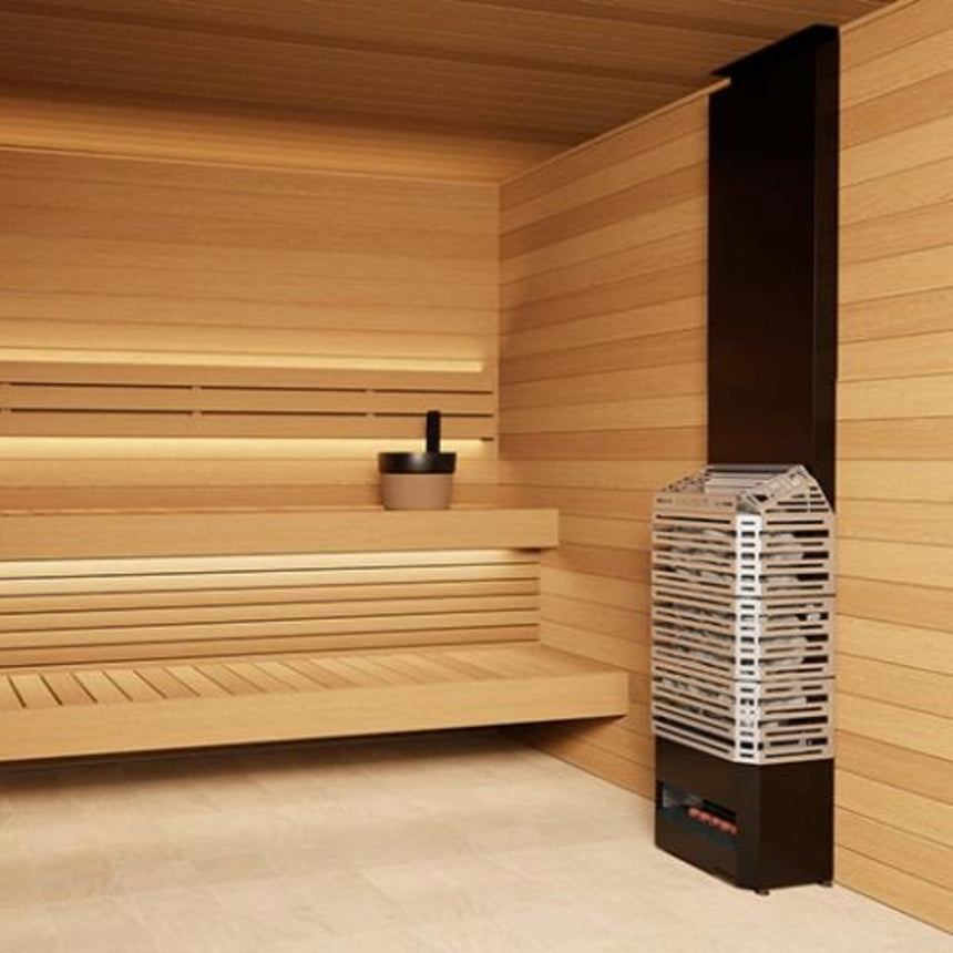 Saunum AIR 7 6.4kW Electric Sauna Heater | Stainless Steel