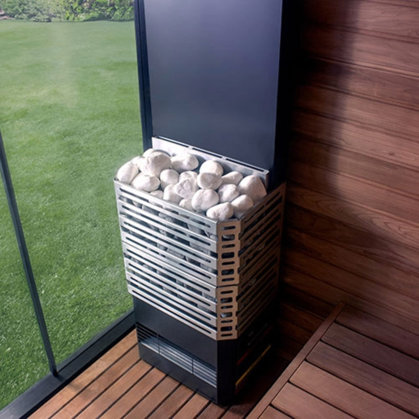 Saunum AIR 5 4.8kW Electric Sauna Heater with Climate Equalizer | Stainless Steel