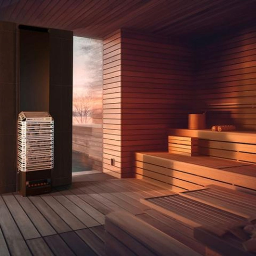 Saunum AIR 7 6.4kW Electric Sauna Heater | Stainless Steel