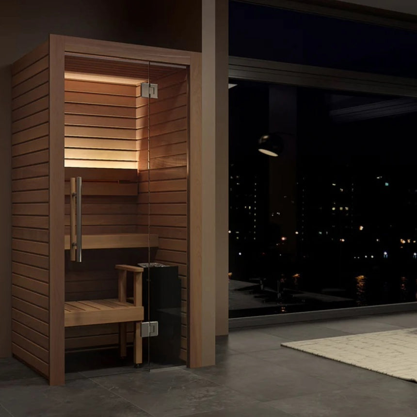 Auroom Cala Mini Indoor Sauna Kit | 1-Person Traditional Finnish Sauna